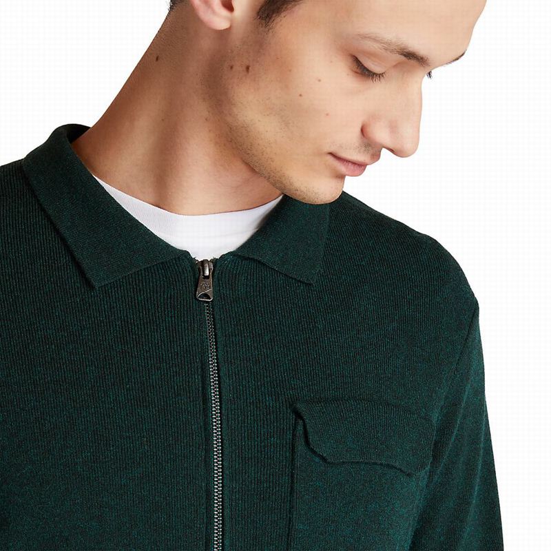 Timberland Full-Zip Džemperi Maslinasto Zelene | 55749795