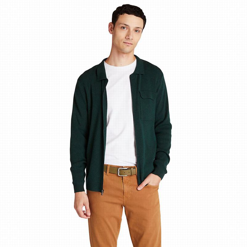 Timberland Full-Zip Džemperi Maslinasto Zelene | 55749795