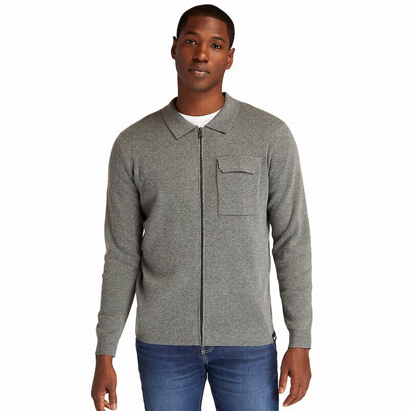 Timberland Full-Zip Džemperi Sive | 19918669