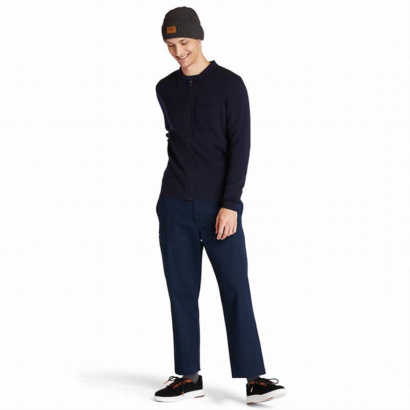 Timberland Full-Zip Džemperi Tamnoplave | 75839537