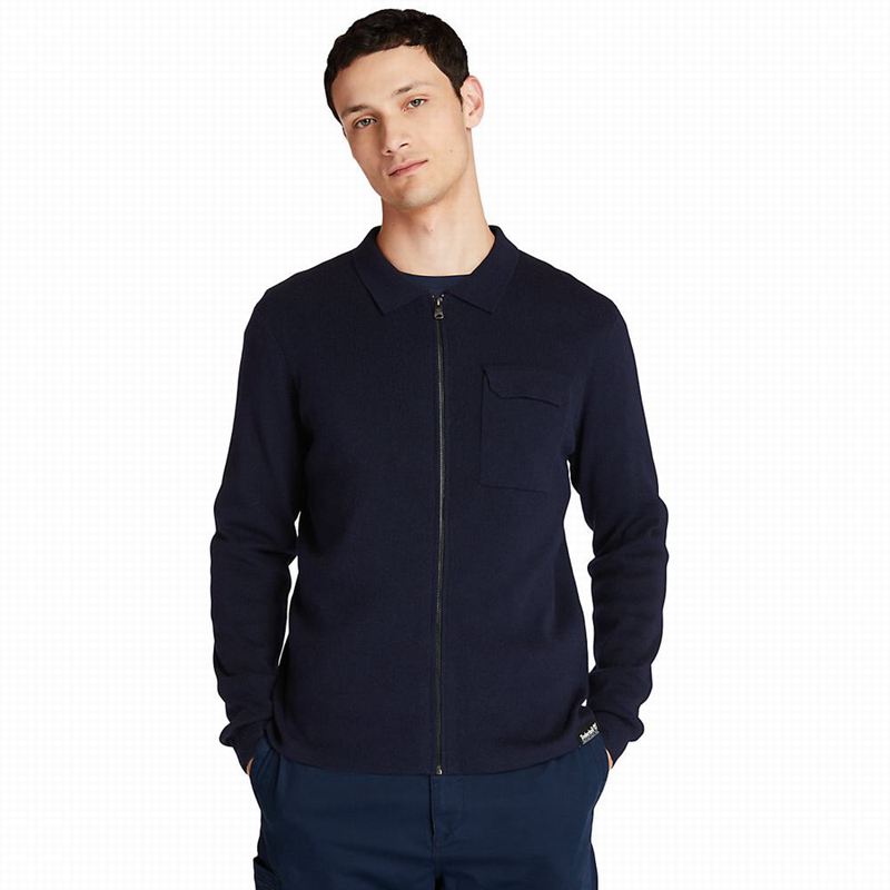 Timberland Full-Zip Džemperi Tamnoplave | 75839537