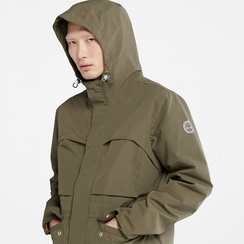 Timberland Garfield Midweight Hooded Nepromociva Jakna Maslinasto Zelene | 6586315