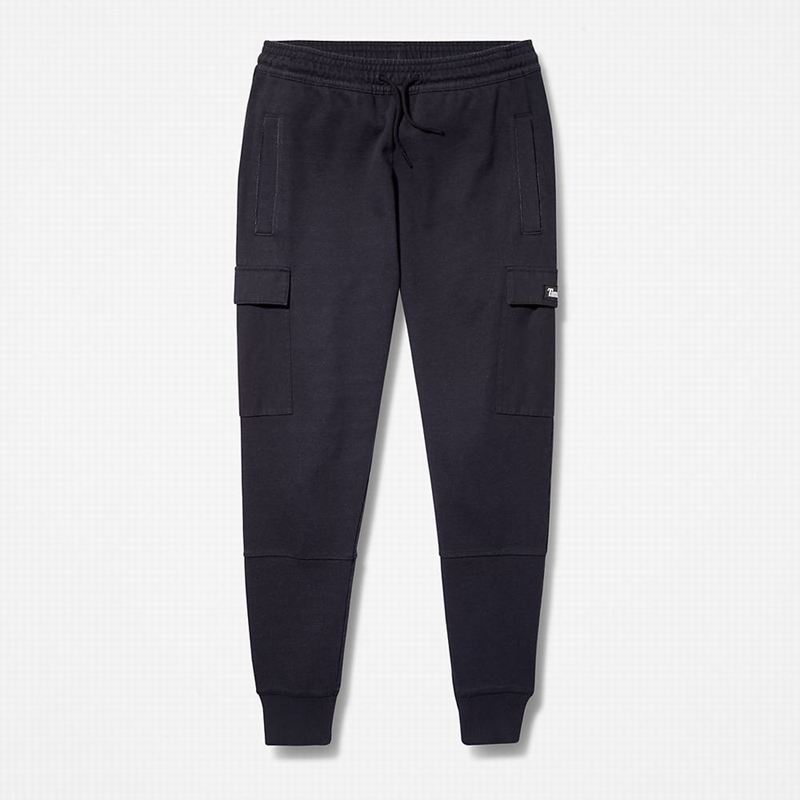 Timberland Garment-Dyed Cargo Swea Jogger Hlače Crne | 1609567