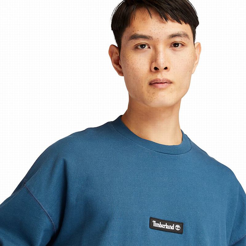 Timberland Garment-Dyed Graficke Dukserice Plave | 16308735