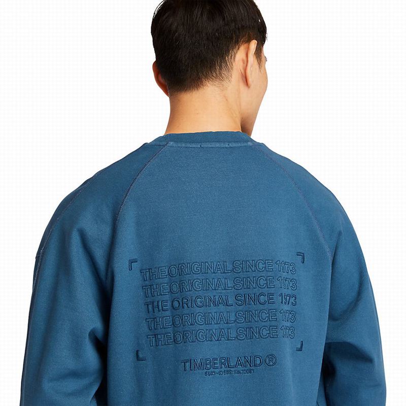Timberland Garment-Dyed Graficke Dukserice Plave | 16308735