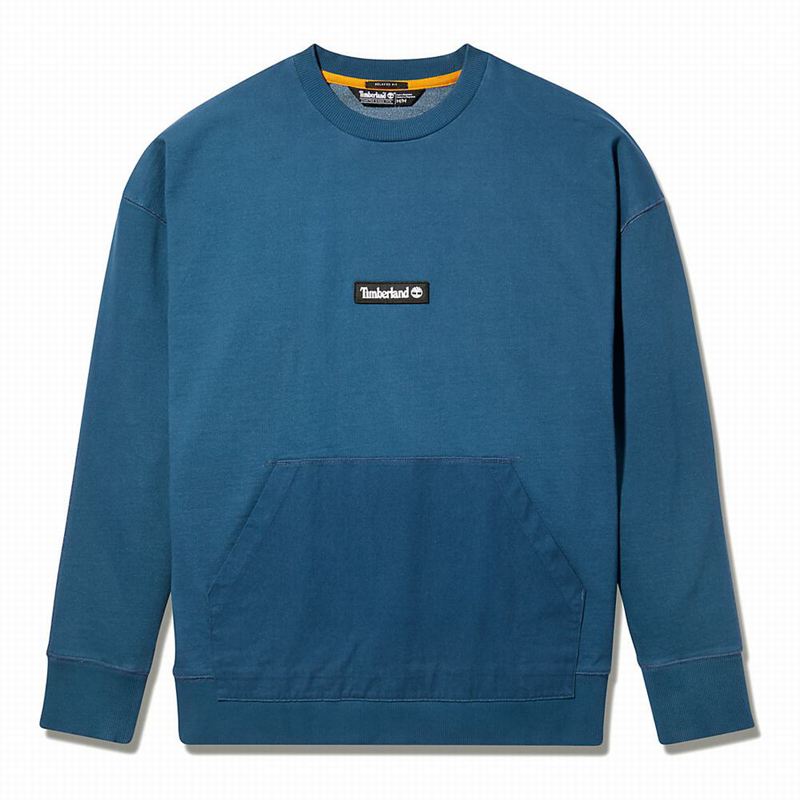 Timberland Garment-Dyed Graficke Dukserice Plave | 16308735