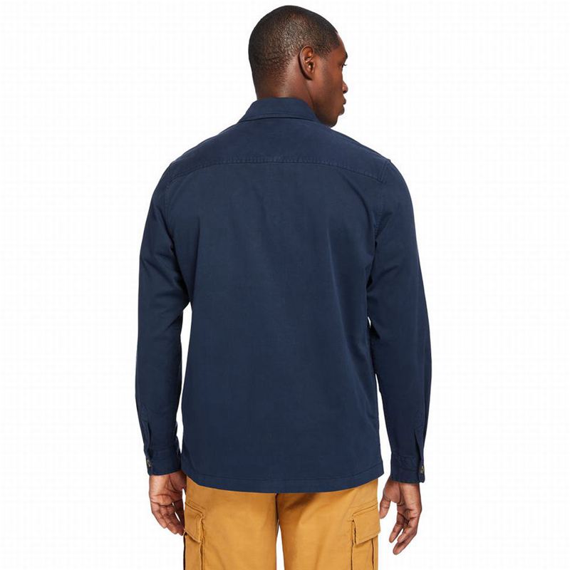 Timberland Garment-Dyed Twill Košulje Tamnoplave | 62421294