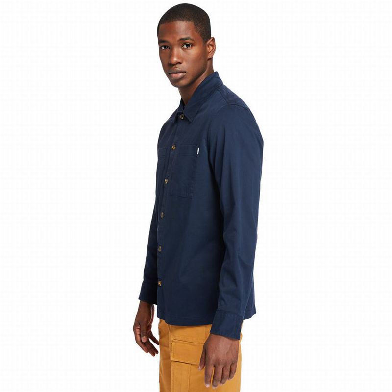 Timberland Garment-Dyed Twill Košulje Tamnoplave | 62421294