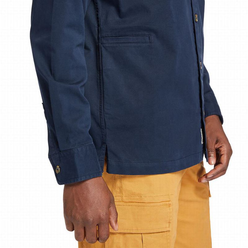 Timberland Garment-Dyed Twill Košulje Tamnoplave | 62421294