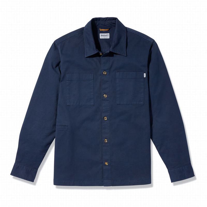 Timberland Garment-Dyed Twill Košulje Tamnoplave | 62421294