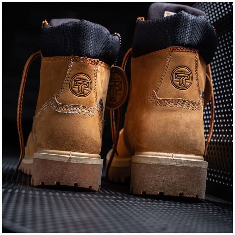 Timberland Generation T Steel Toe Waterproof Radne Čizme Smeđe | 38387218
