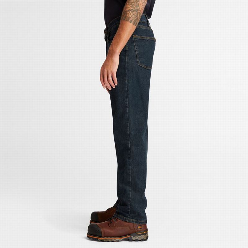 Timberland Grit-N-Grind Flex Denim Work Traperice Tamnoplave | 60035441