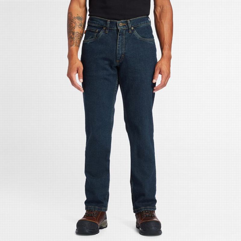 Timberland Grit-N-Grind Flex Denim Work Traperice Tamnoplave | 60035441