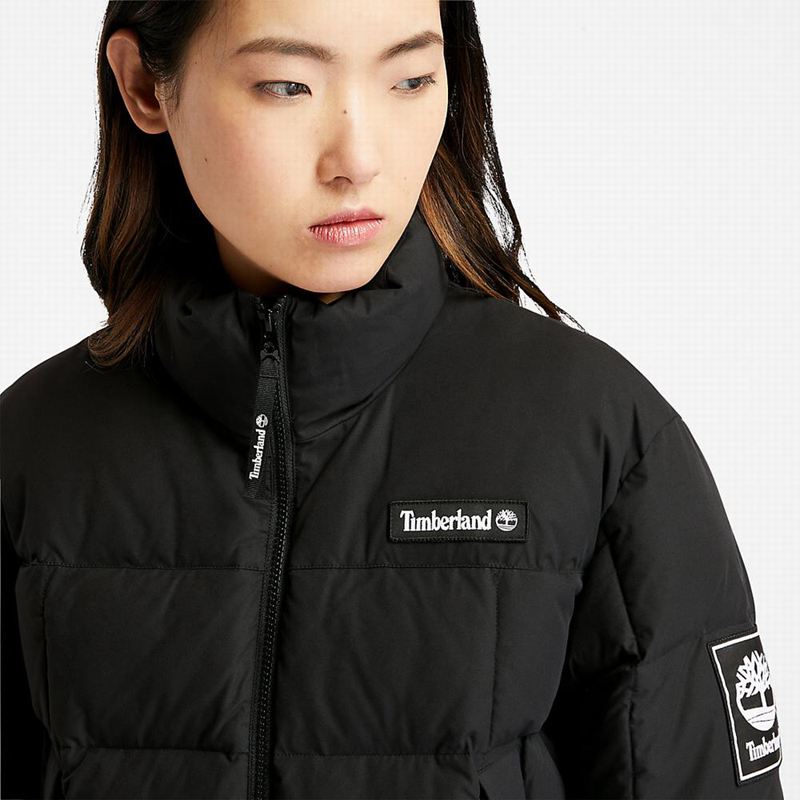 Timberland Gritman Lined Hooded Canvas Zimske Jakne Crne | 15523124