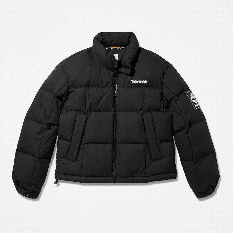 Timberland Gritman Lined Hooded Canvas Zimske Jakne Crne | 15523124