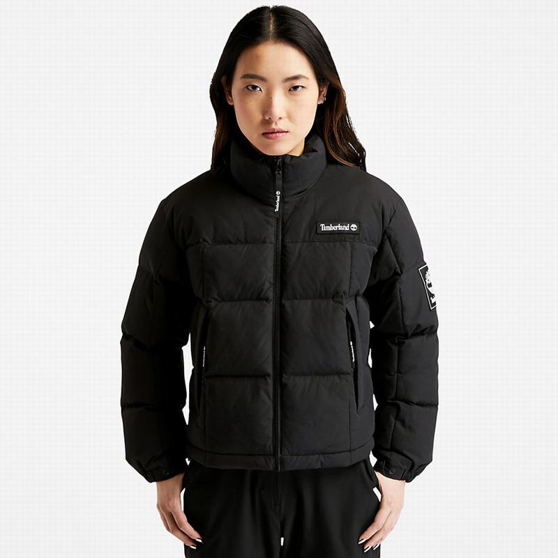 Timberland Gritman Lined Hooded Canvas Zimske Jakne Crne | 15523124