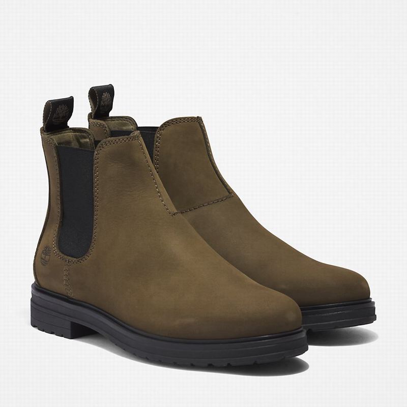Timberland Hannover Hill Chelsea Čizme Maslinasto Zelene | 74284524