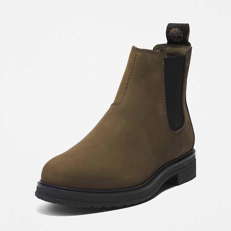 Timberland Hannover Hill Chelsea Čizme Maslinasto Zelene | 74284524