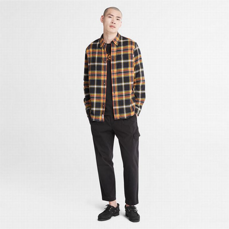Timberland Heavy Flannel Check Košulje Crne | 68606861