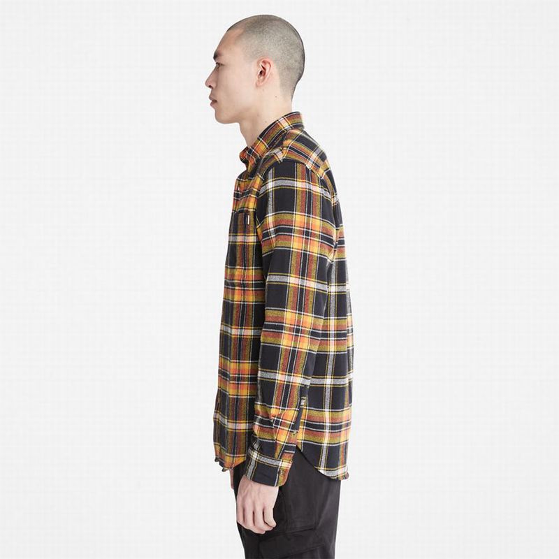 Timberland Heavy Flannel Check Košulje Crne | 68606861