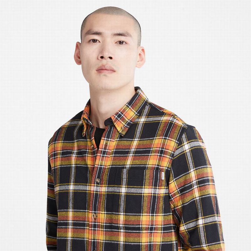 Timberland Heavy Flannel Check Košulje Crne | 68606861