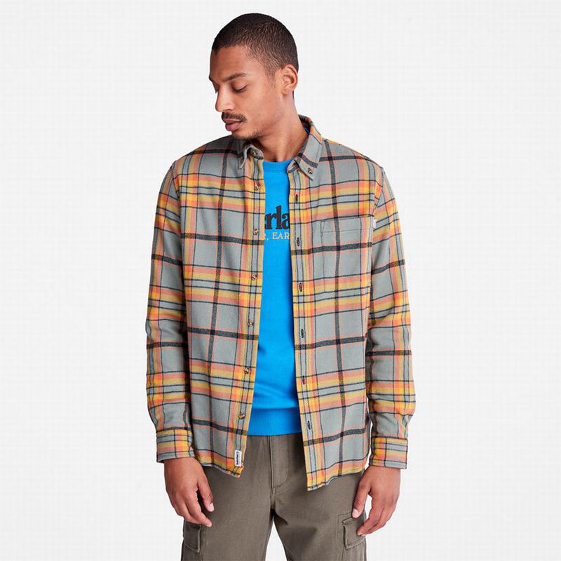Timberland Heavy Flannel Check Košulje Maslinasto Zelene | 8894546