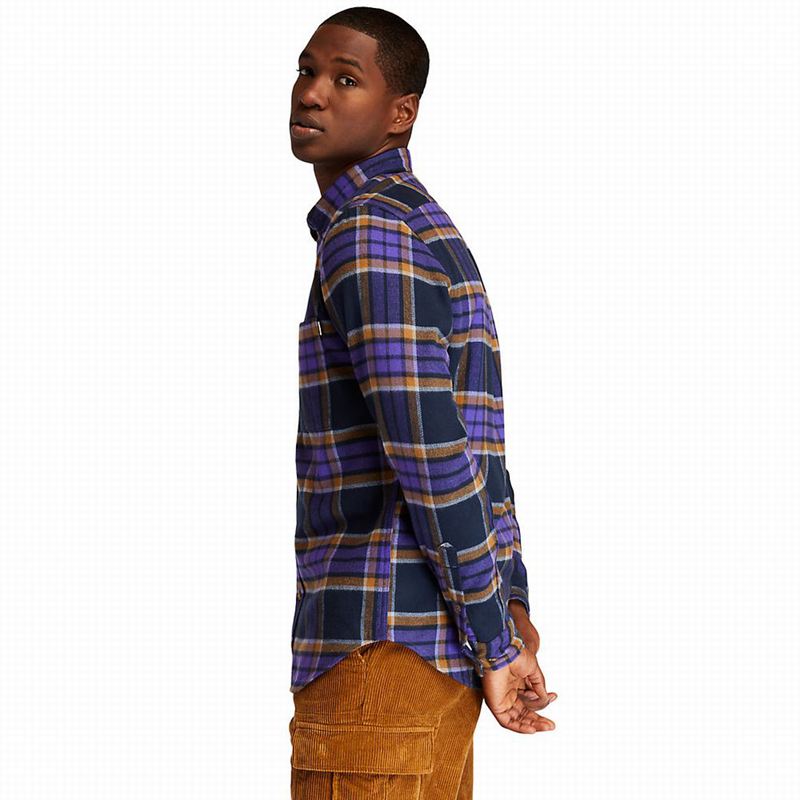 Timberland Heavy Flannel Check Košulje Plave | 64238540