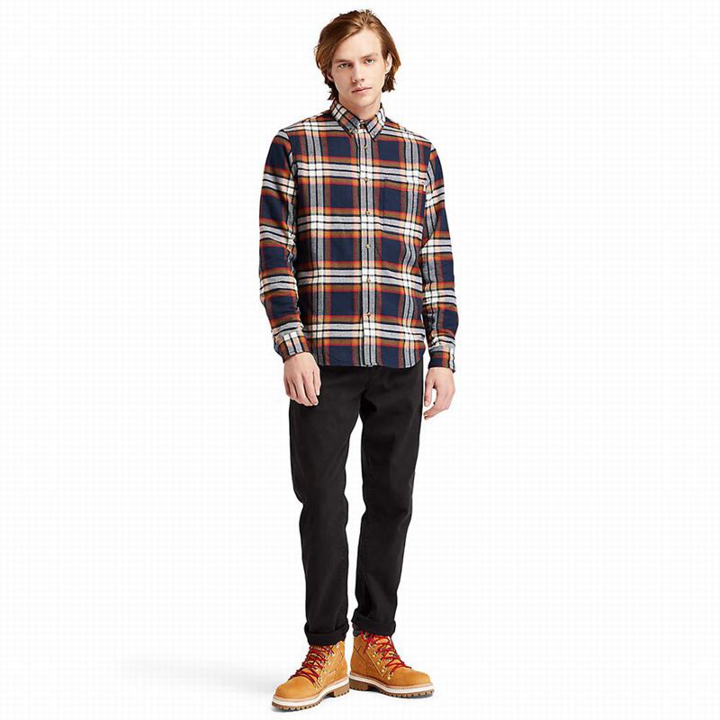 Timberland Heavy Flannel Check Košulje Tamnoplave | 12448243
