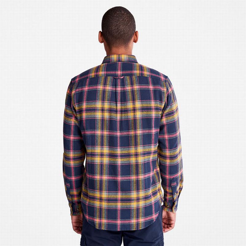 Timberland Heavy Flannel Check Košulje Tamnoplave | 9801302