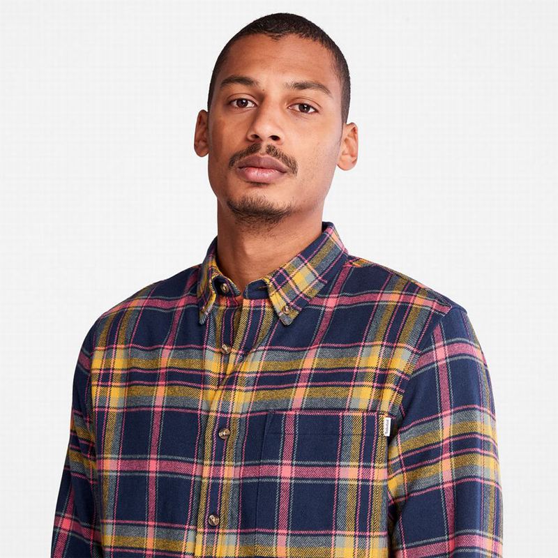 Timberland Heavy Flannel Check Košulje Tamnoplave | 9801302