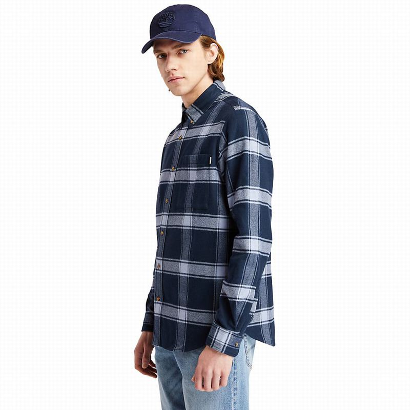 Timberland Heavy Flannel Checked Košulje Plave | 71547934