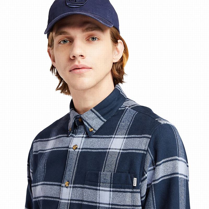 Timberland Heavy Flannel Checked Košulje Plave | 71547934