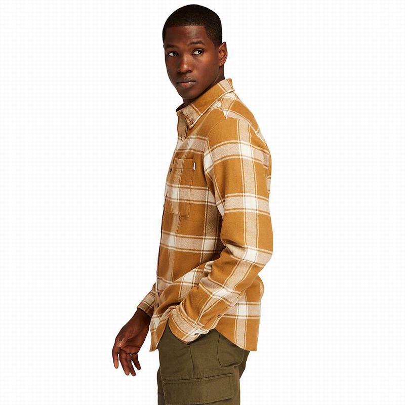 Timberland Heavy Flannel Checked Košulje Smeđe | 84358809