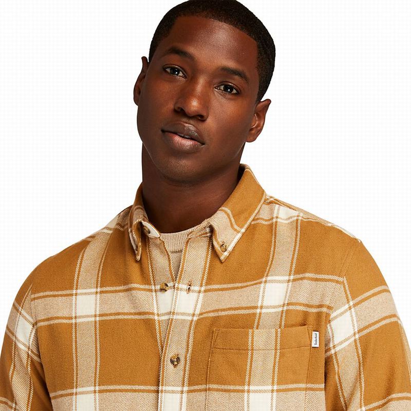 Timberland Heavy Flannel Checked Košulje Smeđe | 84358809