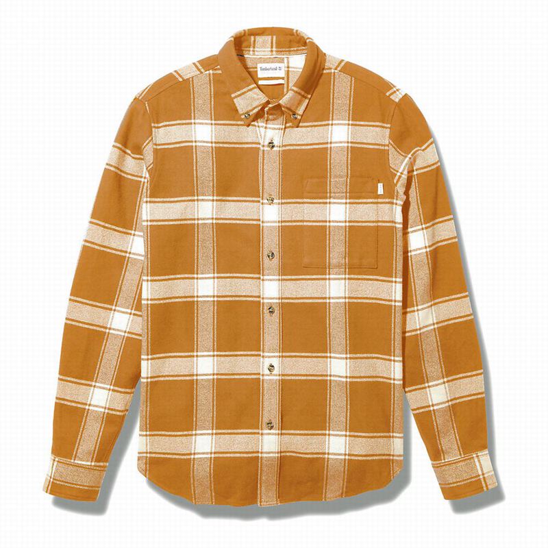 Timberland Heavy Flannel Checked Košulje Smeđe | 84358809