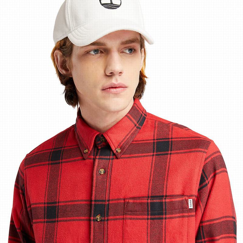 Timberland Heavy Flannel Checked Košulje Crvene | 89898880