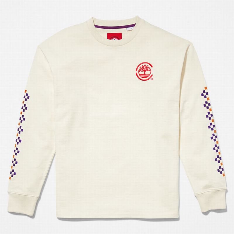 Timberland Heavyweight Back-Graficke Dugi Rukav Bež | 8040191