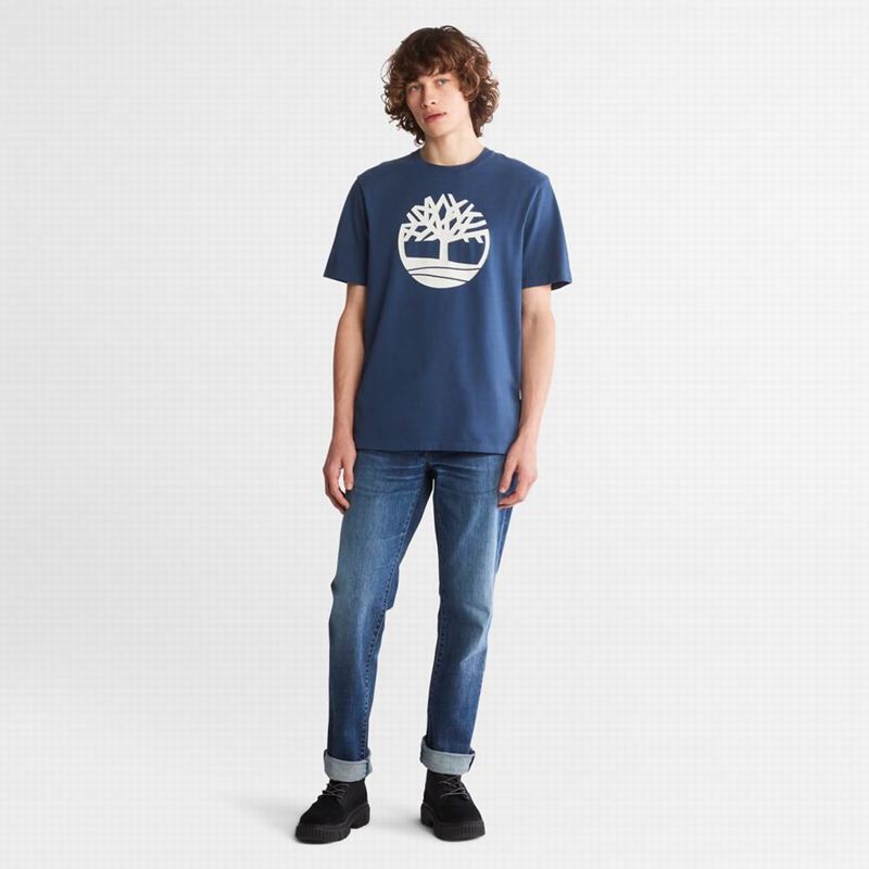 Timberland Heavyweight Front-Graficke Majice Tamnoplave | 62660095