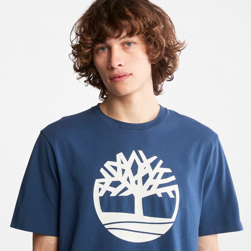 Timberland Heavyweight Front-Graficke Majice Tamnoplave | 62660095