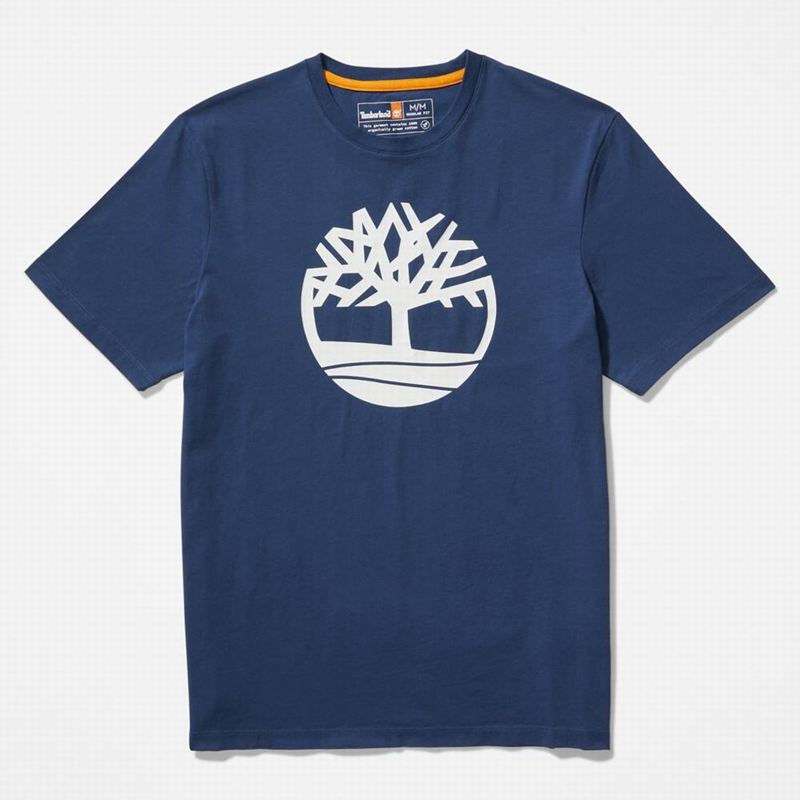 Timberland Heavyweight Front-Graficke Majice Tamnoplave | 62660095