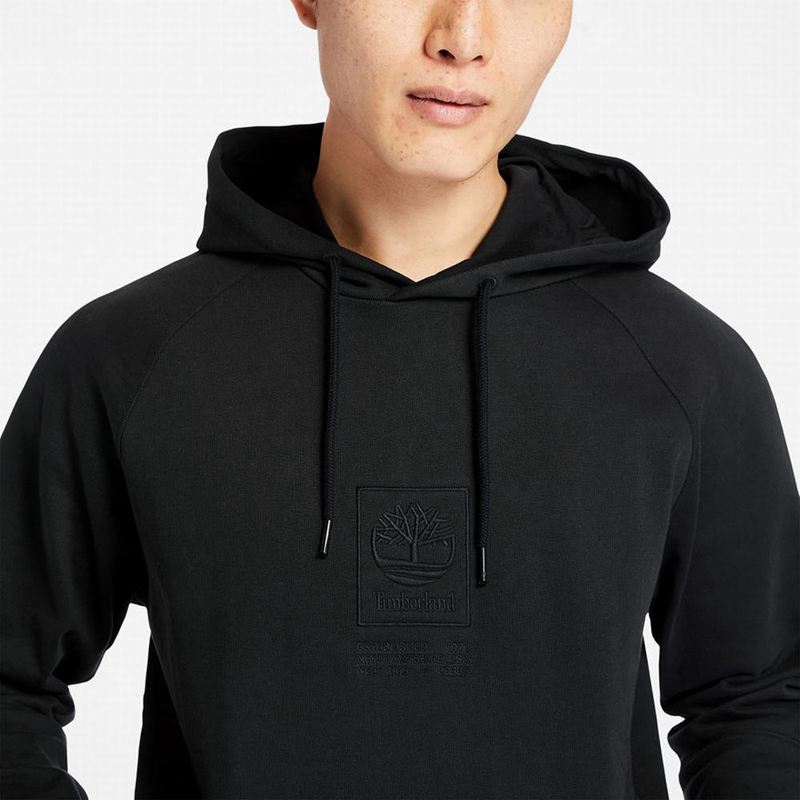 Timberland Heavyweight Logo Majica S Kapuljačom Crne | 16606816