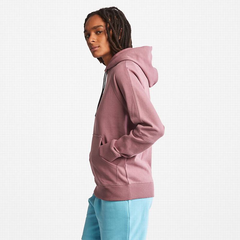 Timberland Heavyweight Logo Majica S Kapuljačom Roze | 7395119