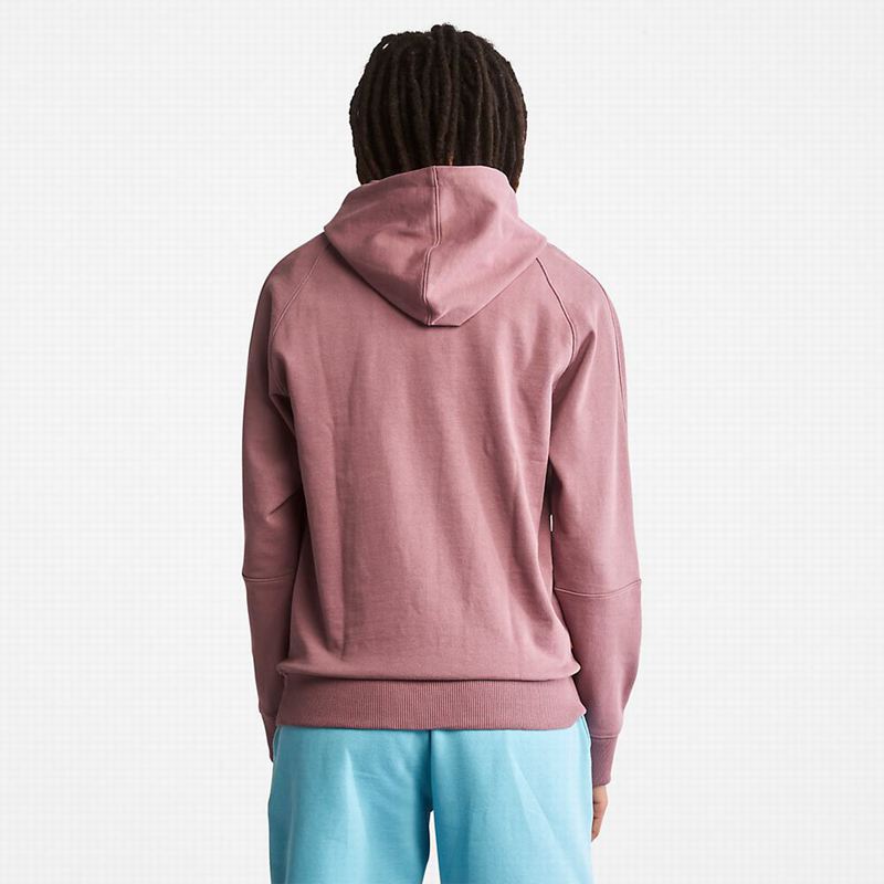 Timberland Heavyweight Logo Majica S Kapuljačom Roze | 7395119