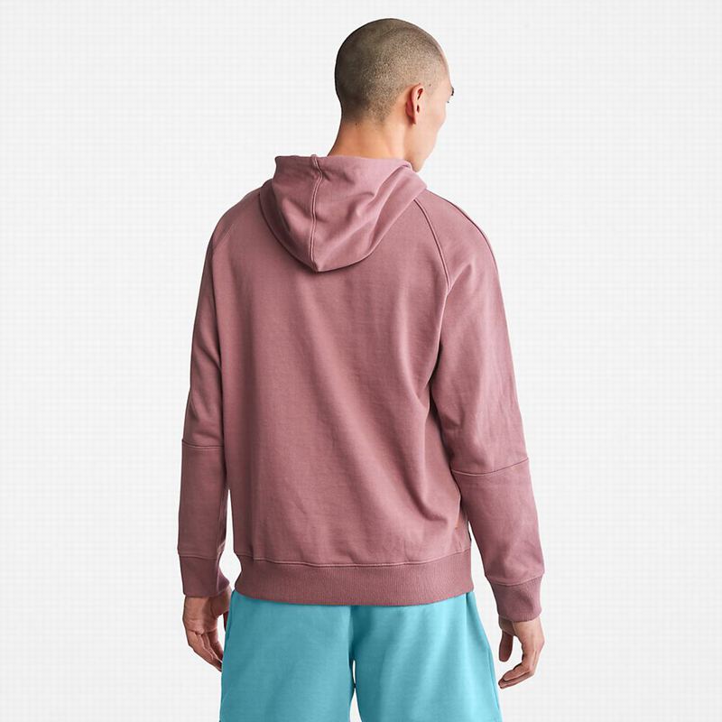 Timberland Heavyweight Logo Majica S Kapuljačom Roze | 7395119