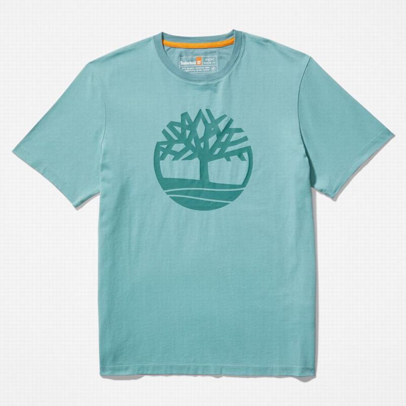 Timberland Heavyweight Logo Majice Plave | 95497766