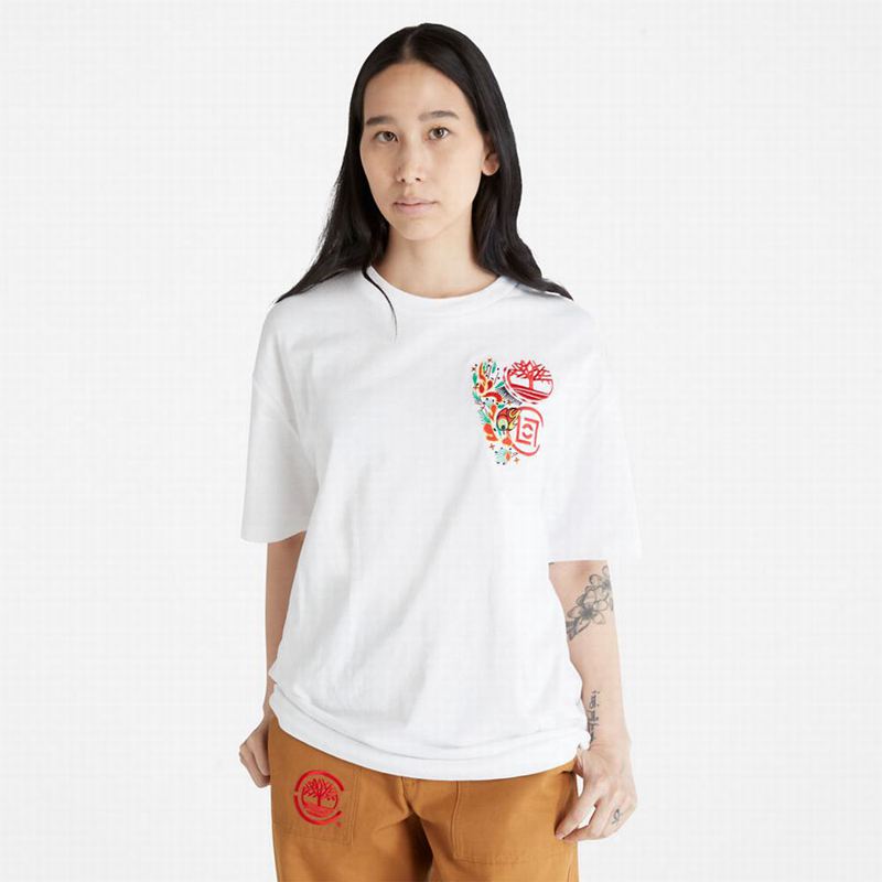 Timberland Heavyweight Majice Bijele | 32037550