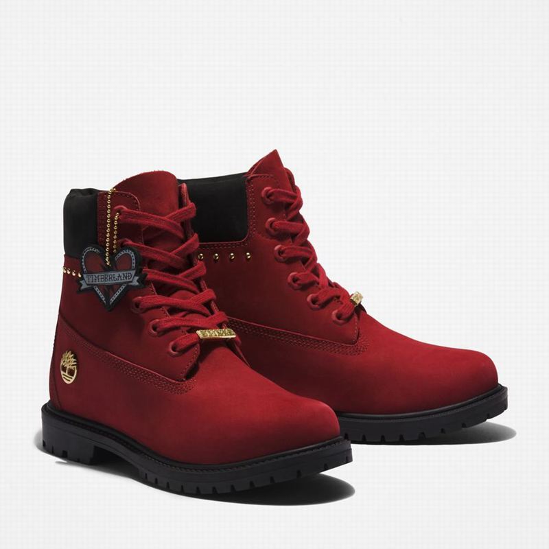 Timberland Heritage 6-Inch Vodootporne Čizme Crvene | 40613460