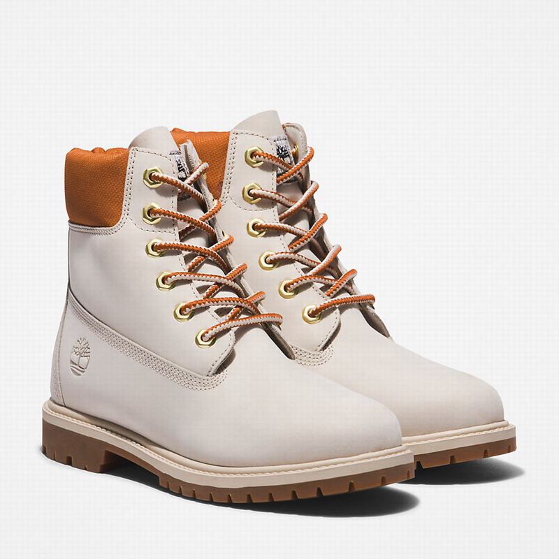 Timberland Heritage 6 Inch Čizme Bijele | 76276924