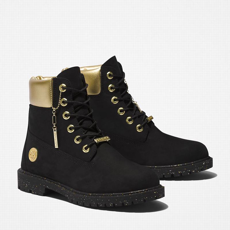 Timberland Heritage 6 Inch Čizme Crne | 18665723