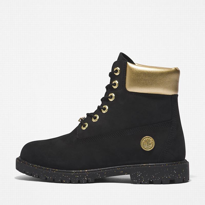 Timberland Heritage 6 Inch Čizme Crne | 18665723